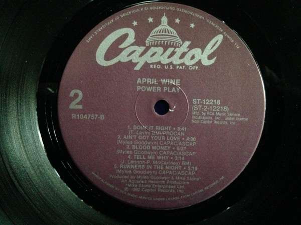Power Play - April Wine