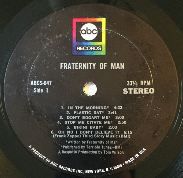 The Fraternity Of Man - Fraternity Of Man, The