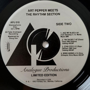 Art Pepper Meets The Rhythm Section - Pepper, Art