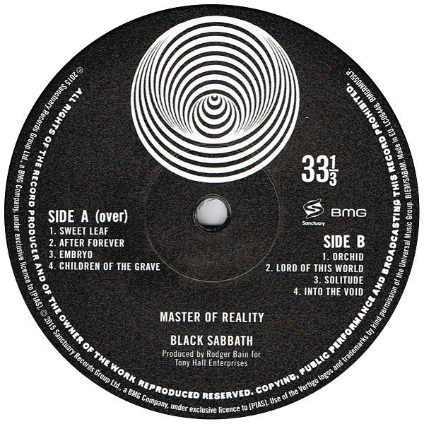 Master of Reality - Black Sabbath [LP]