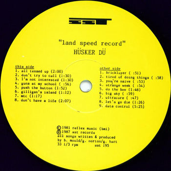 Land Speed Record - Husker Du