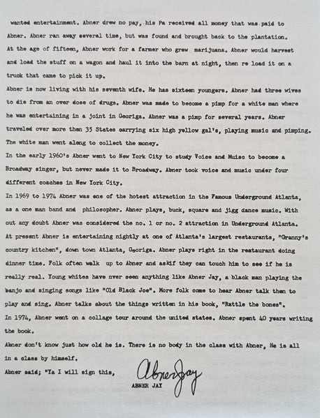 True Story Of Abner Jay - Jay, Abner