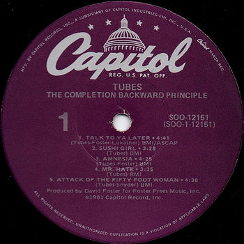The Completion Backward Principle  - Tubes