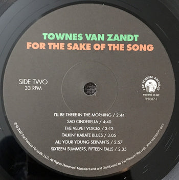 For The Sake Of The Song - Van Zandt, Townes