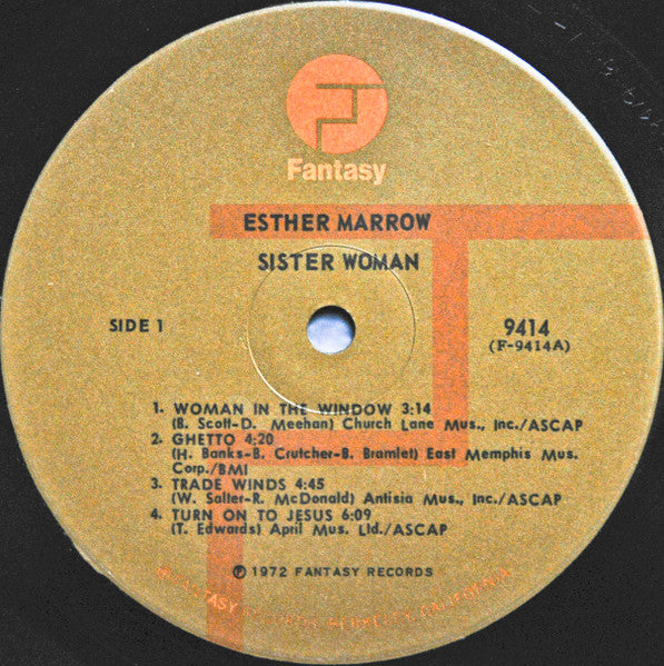 Sister Woman - Marrow, Esther