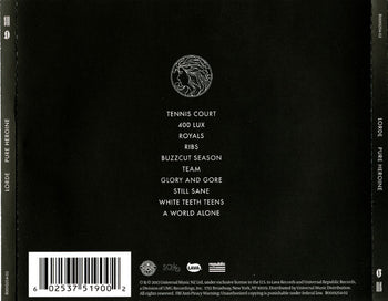 Pure Heroine - Lorde [CD]