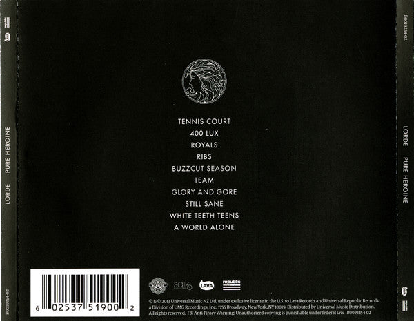 Pure Heroine - Lorde [CD]