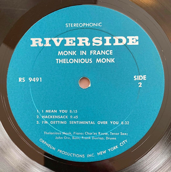 Monk In France - Monk, Thelonious