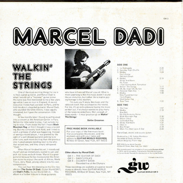 Walkin' The Strings - Dadi, Marcel