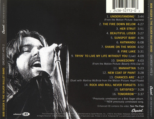Greatest Hits 2 - Bob Seger [CD]