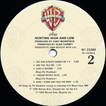 Hunting High And Low - a-ha