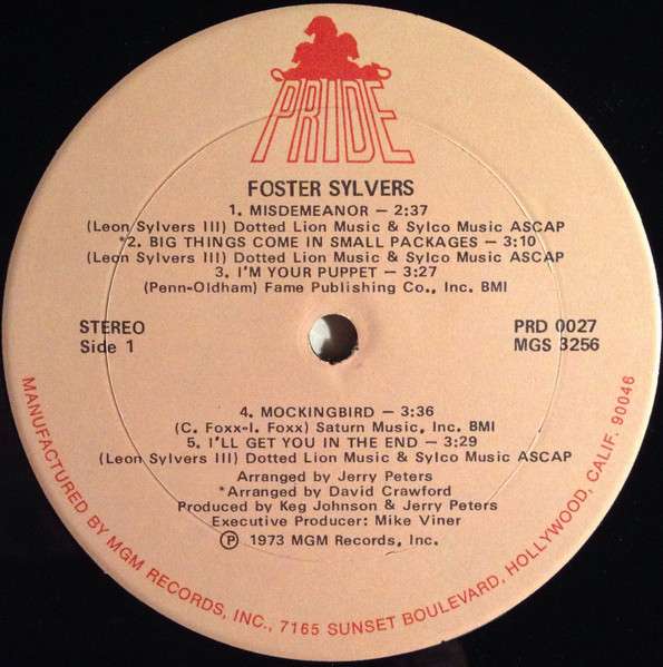 Foster Sylvers - Sylvers, Foster