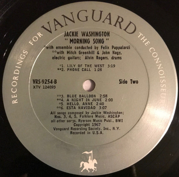 Morning Song - Washington, Jackie