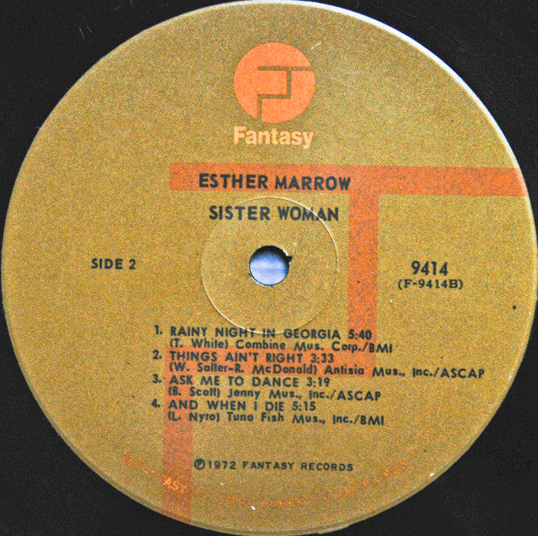 Sister Woman - Marrow, Esther