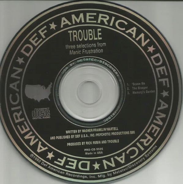 Three Selections From Manic Frustration - Trouble