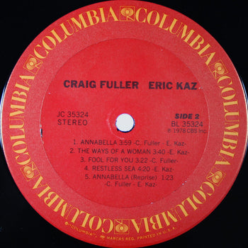 Graig Fuller / Eric Kaz - Fuller, Craig / Eric Kaz