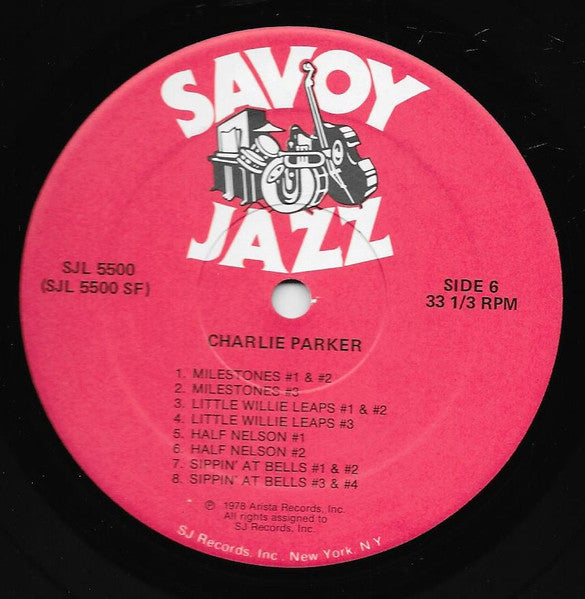 The Complete Savoy Studio Sessions - Parker, Charlie