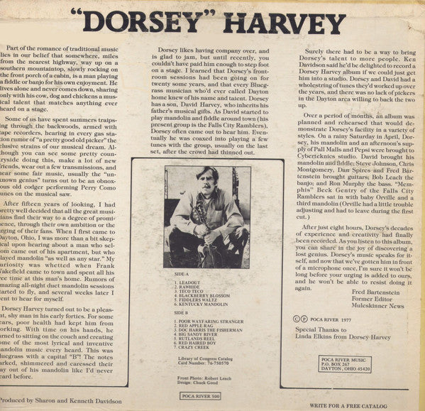 Dorsey Harvey - Harvey, Dorsey