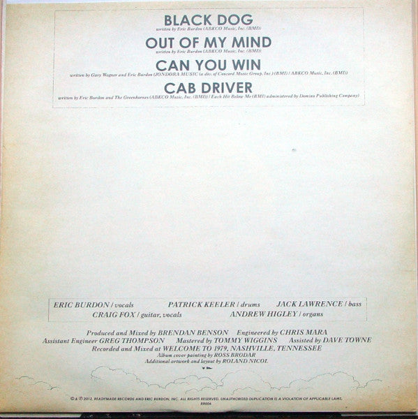 Eric Burdon And The Greenhornes - Burdon, Eric And The Greenhornes
