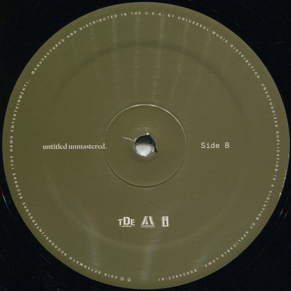 Untitled Unmastered - Lamar, Kendrick