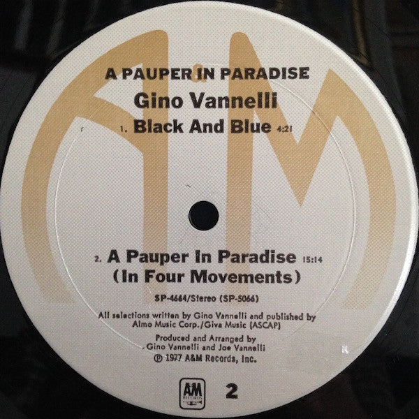 A Pauper In Paradise - Vannelli, Gino