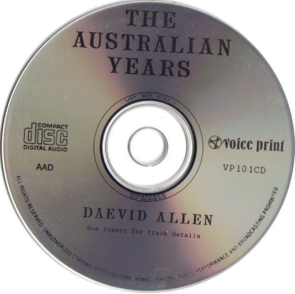 The Australian Years - Allen, Daevid