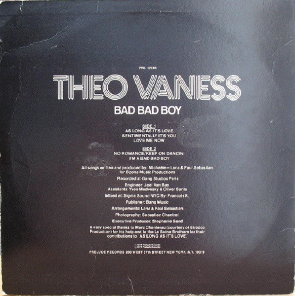 Bad Bad Boy - Vaness, Theo