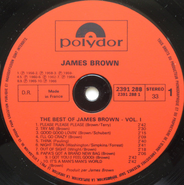 The Best Of James Brown Vol. 1 - Brown, James