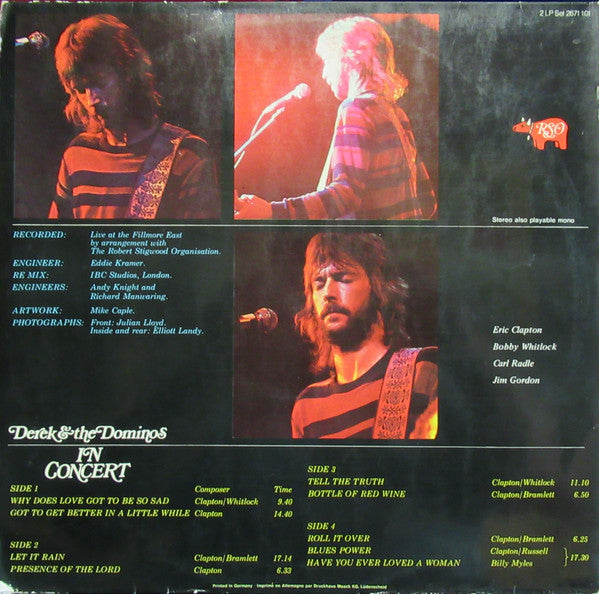 Featuring Eric Clapton In Concert - Derek & The Dominos