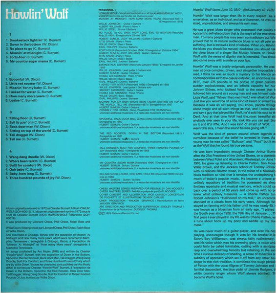Chicago Golden Years "Double Album" 16 - Howlin' Wolf