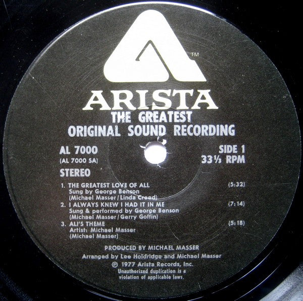 Muhammad Ali In "The Greatest" (Original Soundtrac - Mandrill / Michael Masser / George Benson