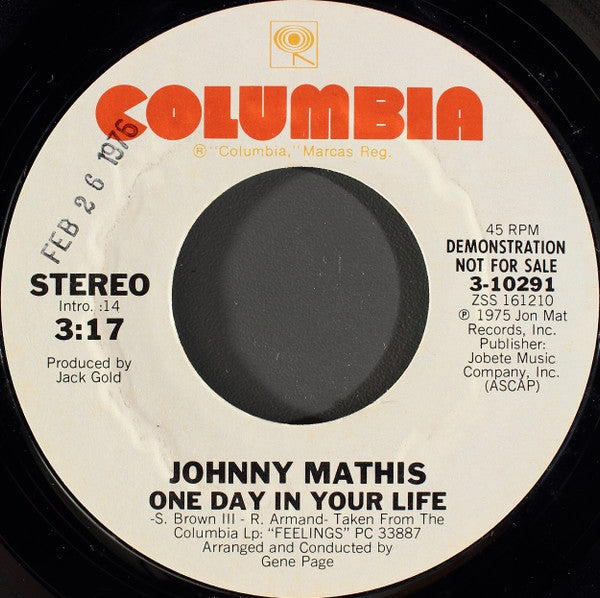 One Day In Your Life - Mathis, Johnny