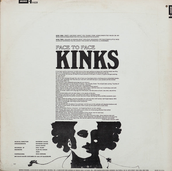 Face To Face - Kinks