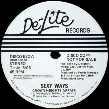 Sexy Ways / French Way - Crown Heights Affair