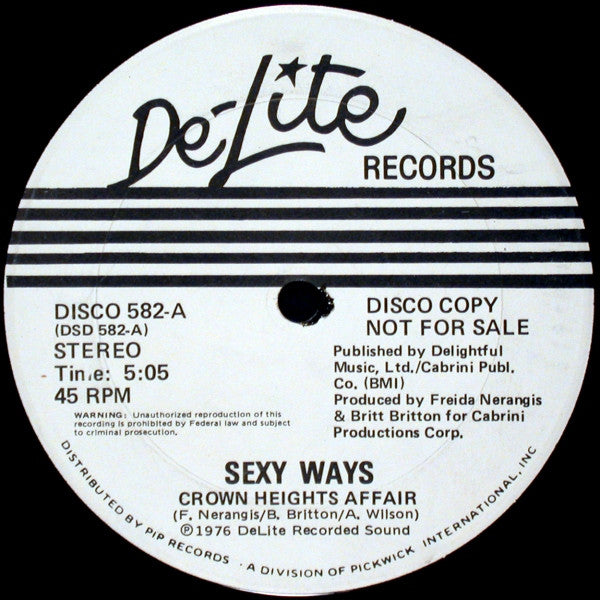 Sexy Ways / French Way - Crown Heights Affair