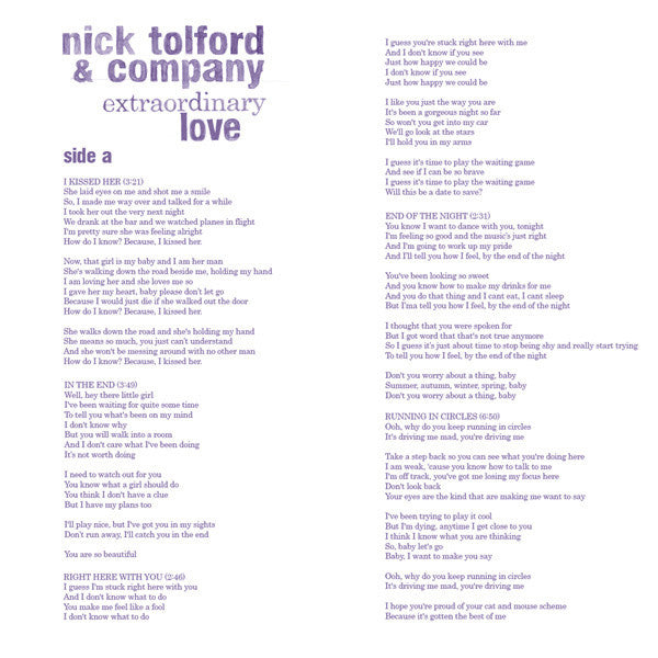 Extraordinary Love - Tolford, Nick & Company