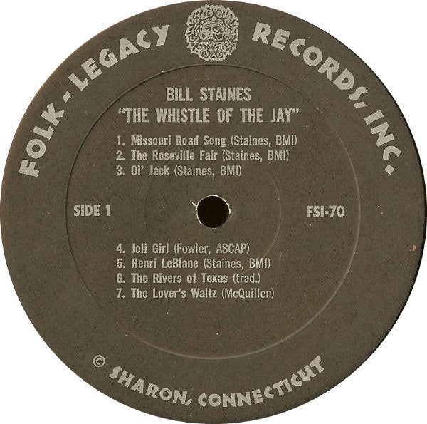 The Whistle Of The Jay - Staines, Bill