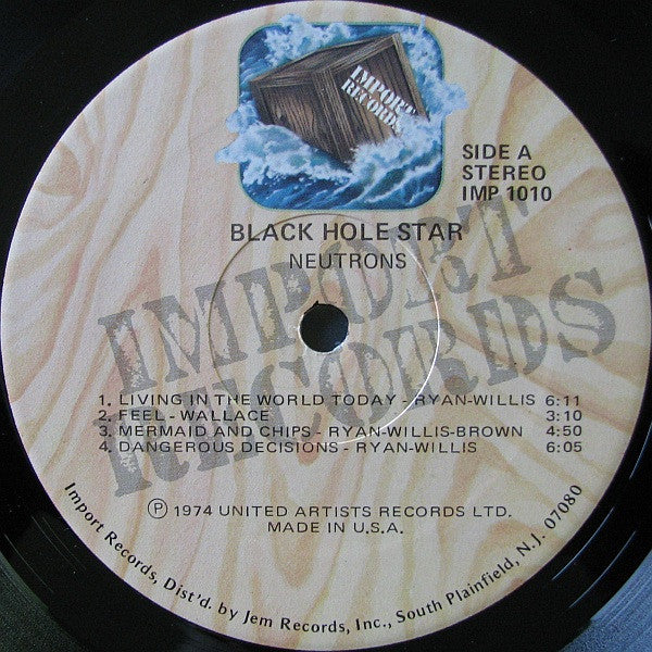 Black Hole Star - Neutrons