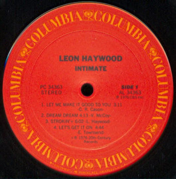 Intimate - Haywood, Leon