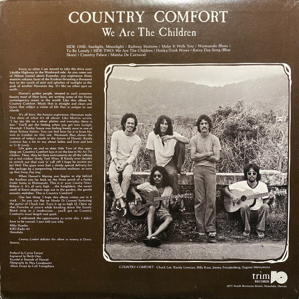 We Are The Children - Country Comfort