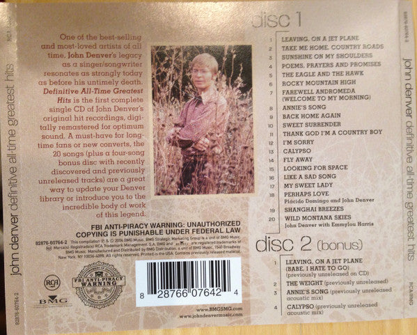 Definitive Greatest Hits - Denver, John