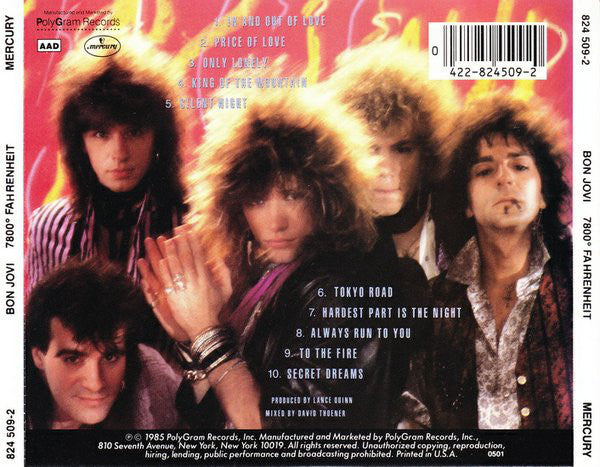 7800° Fahrenheit - Bon Jovi