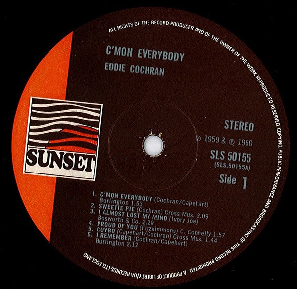 C'mon Everybody - Cochran, Eddie
