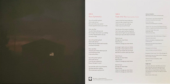 Rare Symmetry / Fade Into You - American Football