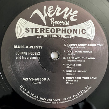 Blues A Plenty (Verve Acoustic Sounds Series) - Hodges, Johnny
