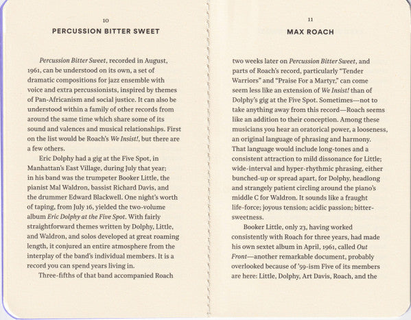 Percussion Bitter Sweet - Roach, Max