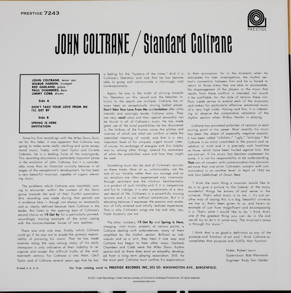 Standard Coltrane - Coltrane, John