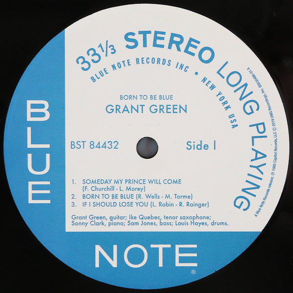 Born To Be Blue - Green, Grant
