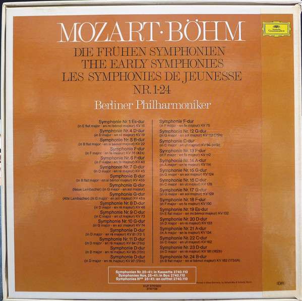 Die Frühen Symphonien Nr. 1-24 - Mozart, Wolfgang Amadeus