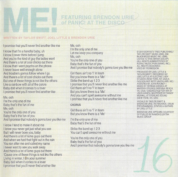 Lover - Swift, Taylor